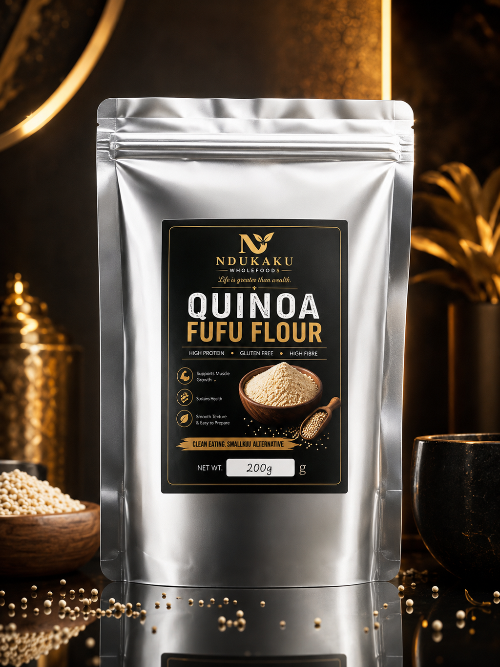 Ndukaku Wholefoods Quinoa Fufu Flour – 200g