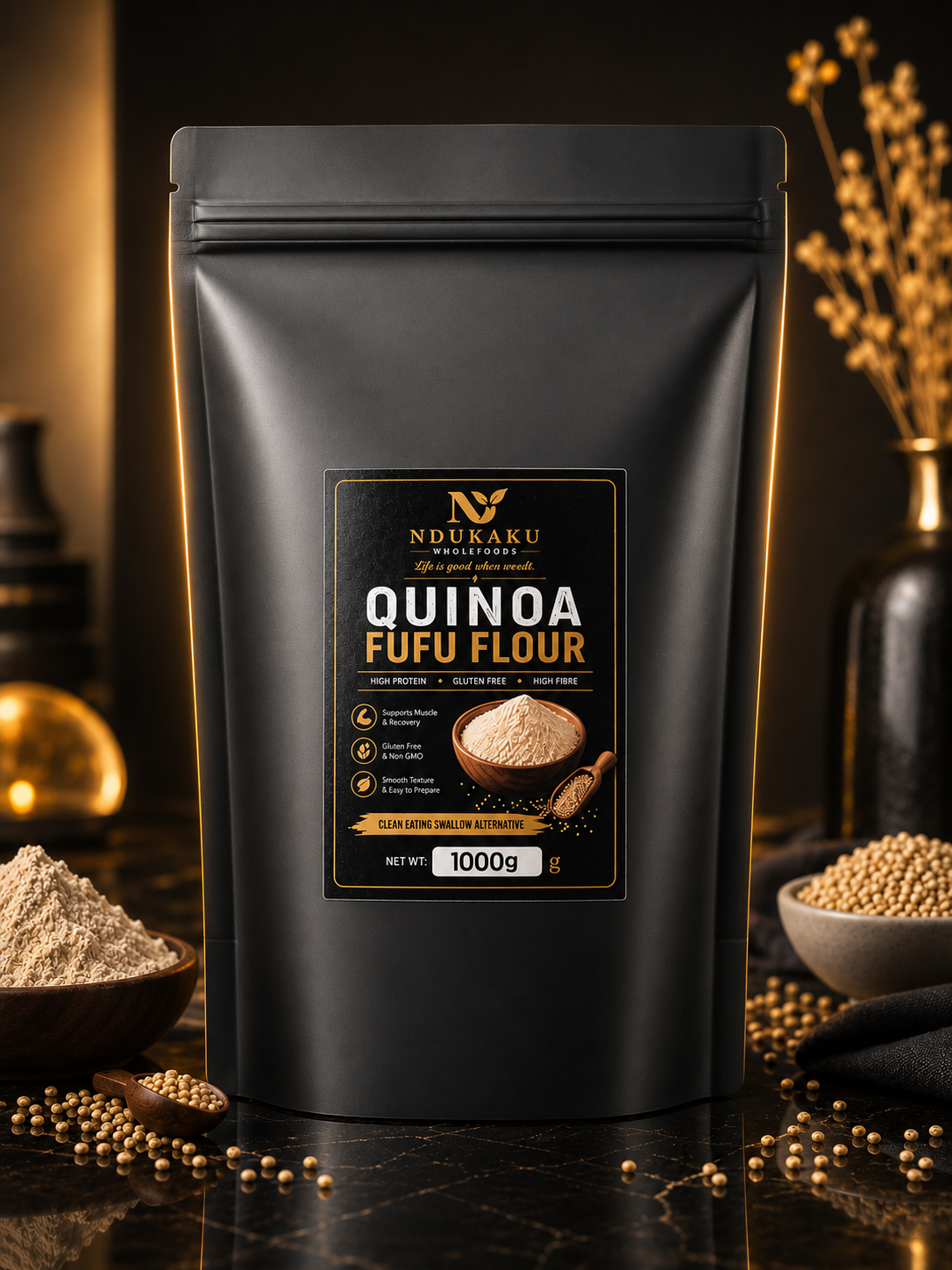 Ndukaku Wholefoods Quinoa Fufu Flour – 1000g